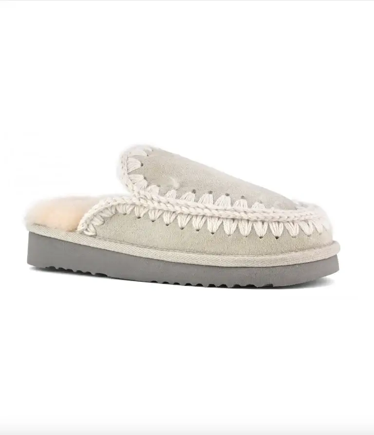 Eskimo slipper suede silver miniatura 2