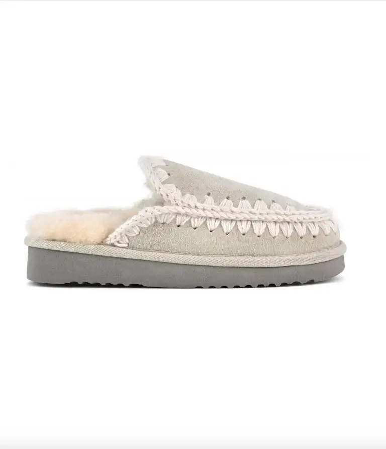 Eskimo slipper suede silver