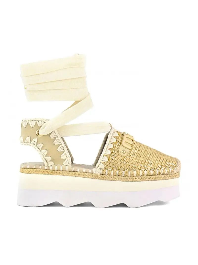 Espa sandal rafia rafia metal Raffia metal