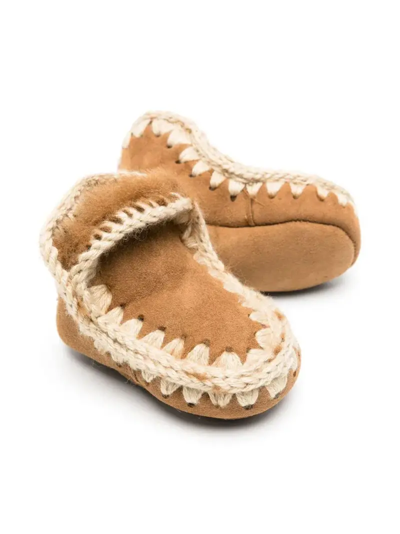 Eskimo 18 in pelle di montone double face Cammello miniatura 2