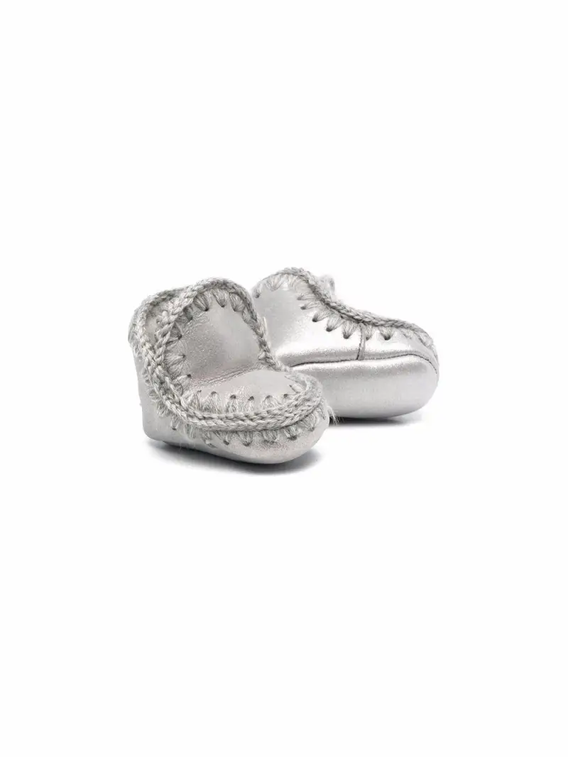 Stivaletto baby Eskimo in montone double face Argento miniatura 2