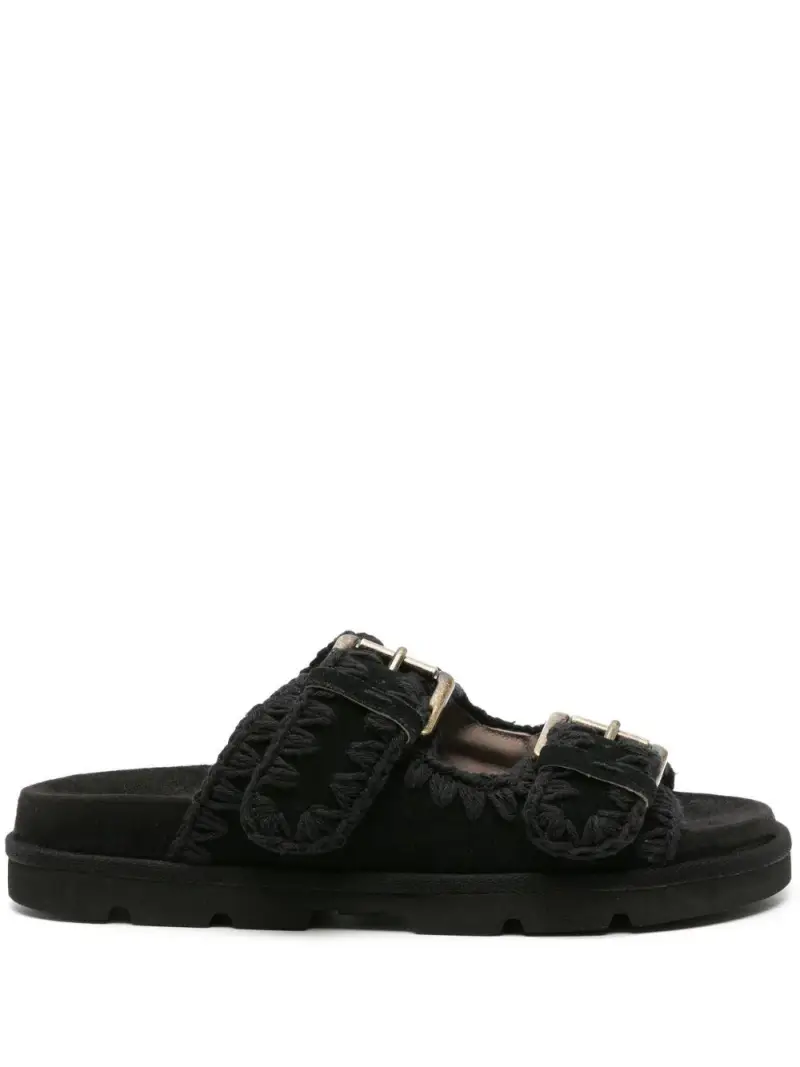 Low bio sandal monochrome nero