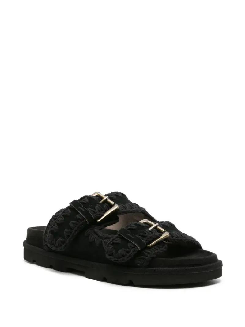 Low bio sandal monochrome nero miniatura 3