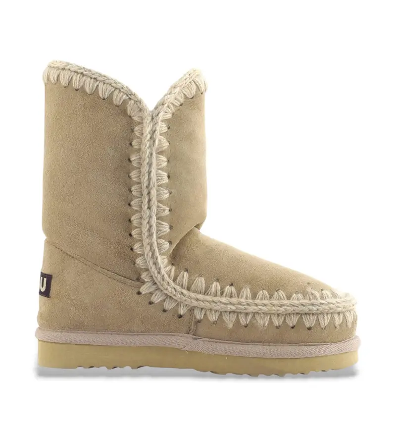 per donna MU FW101000A Stivaletti Eskimo 24 in pelle marrone (39), Basso, Nessuno, Casual