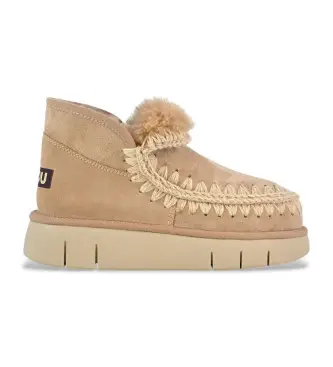 per donna MU FW531009A Eskimo bounce sneaker suede (39), Pelle, Beige, 3 a 5cm, Nessuno, Casual