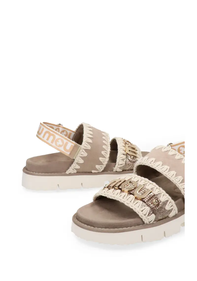 Mou Sandali Donna beige in Pelle Premium miniatura 2