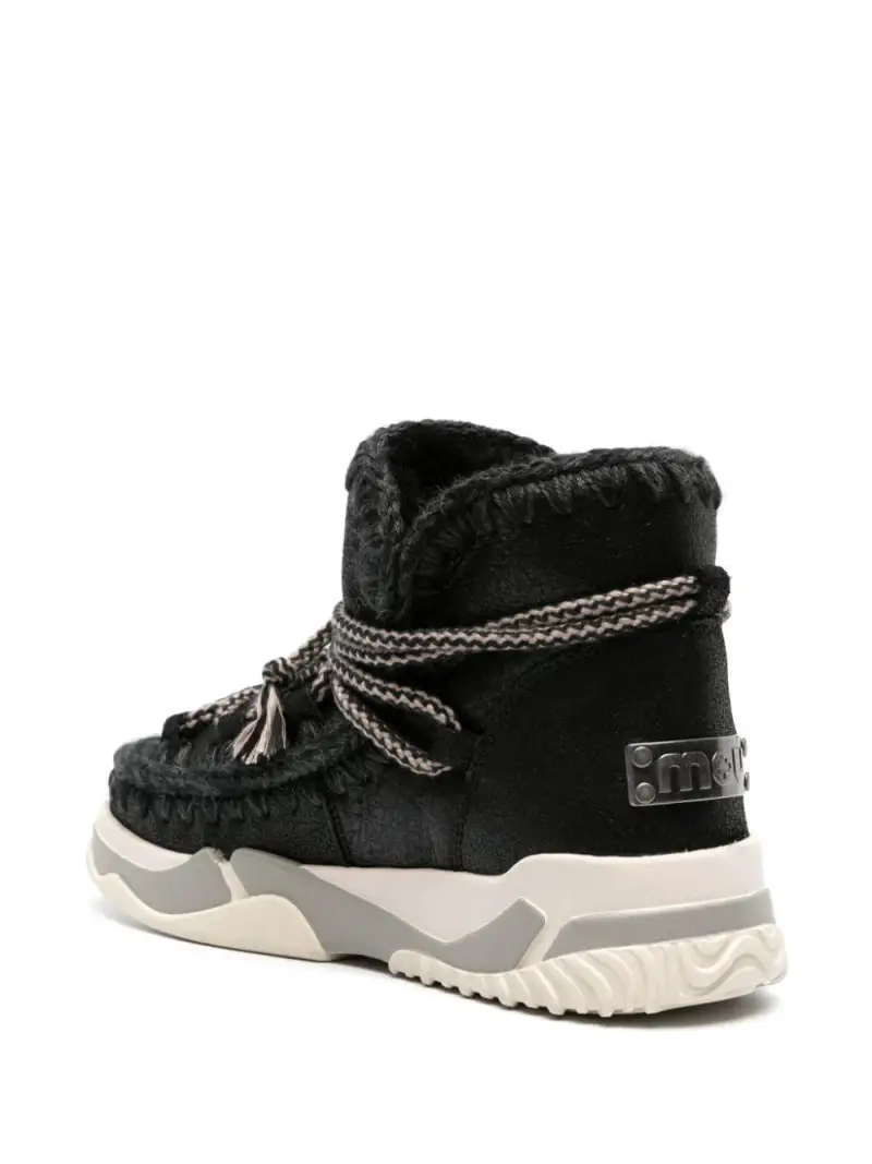 Scarpa eskimo lacci scoubidoo nera Nero miniatura 3