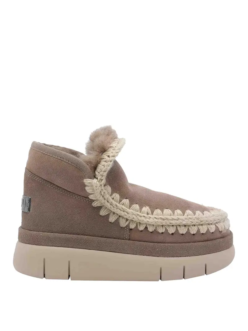 Sneaker con guardolo rimbalzante Beige