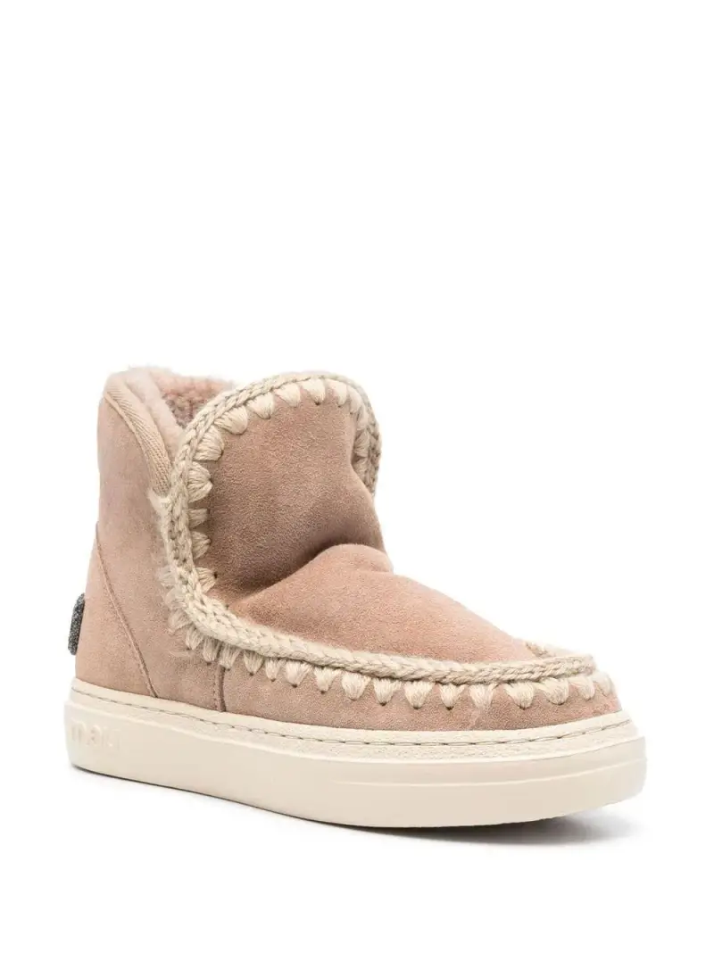 Sneaker Eskimo bold logo glitter cammello miniatura 2