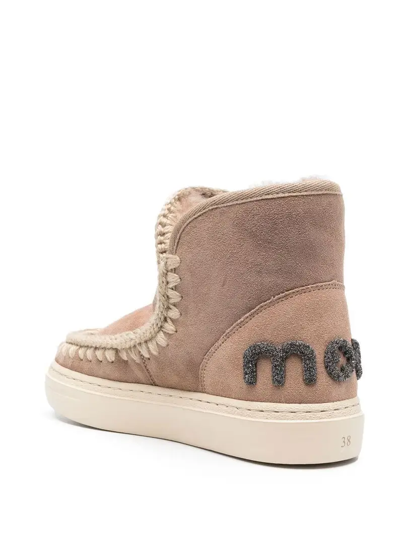 Sneaker Eskimo bold logo glitter cammello miniatura 3