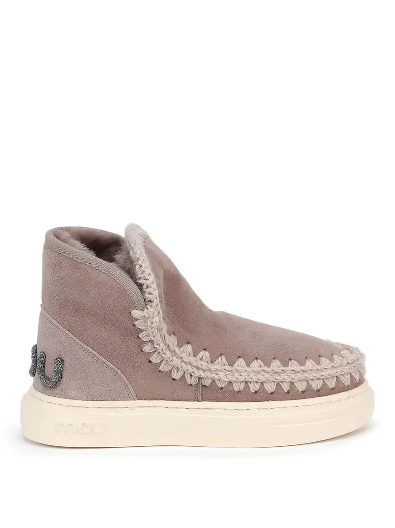 Sneaker Eskimo con logo glitter Grigio