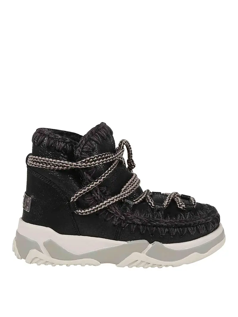 Sneakers 02 scoubidoo in pizzo Nero