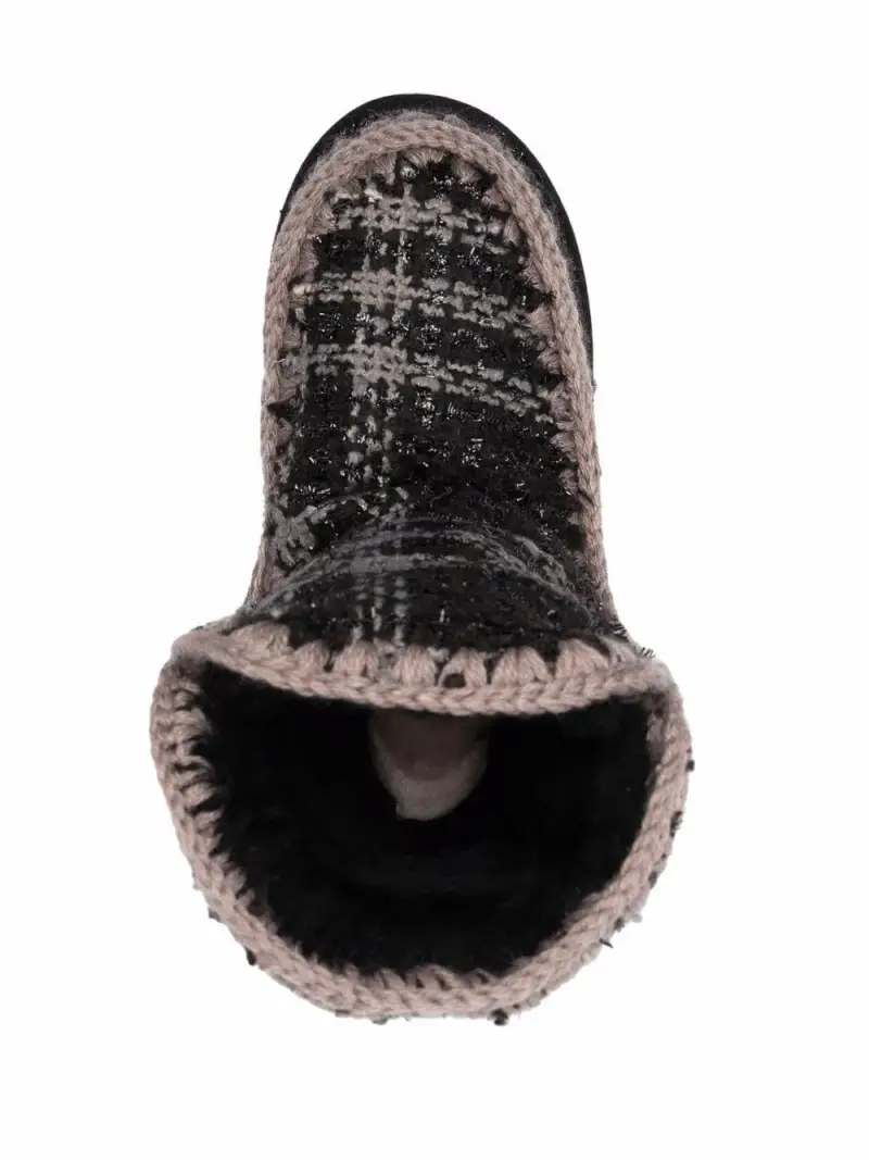 Stivale Eskimo 24 inserti lurex nero miniatura 3