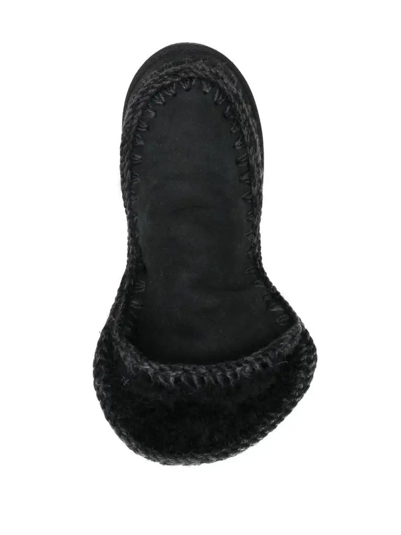 Stivaletti alla caviglia con logo glitter Nero miniatura 3