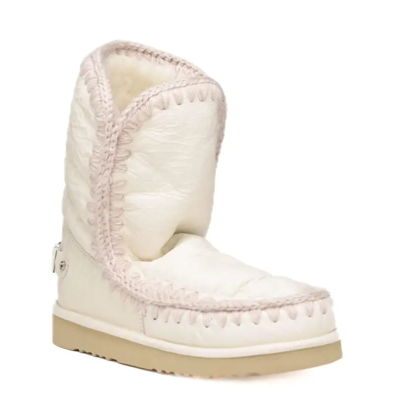 stivaletti eskimo 24 rhinestones logo bianche miniatura 2