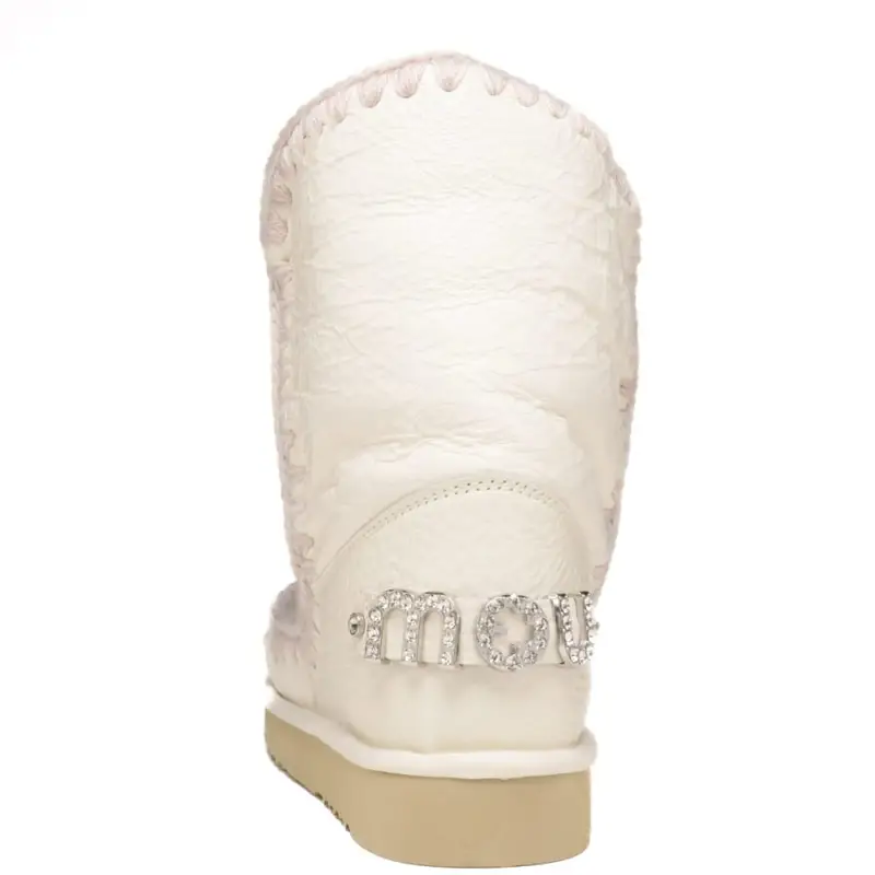 stivaletti eskimo 24 rhinestones logo bianche miniatura 3