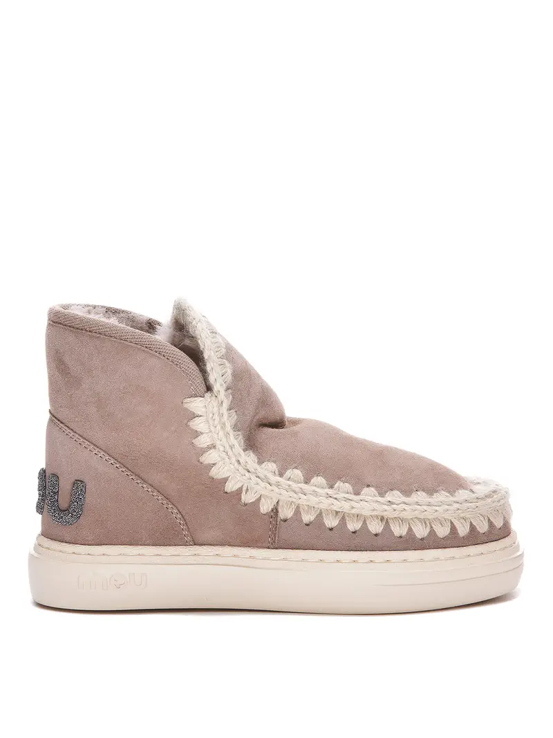 Stivaletti logati Grigio