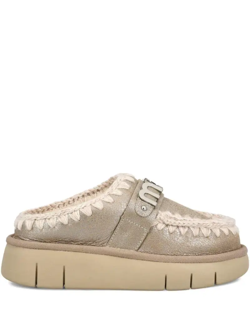 Mou Stivaletti Stone Metallic in tessuto