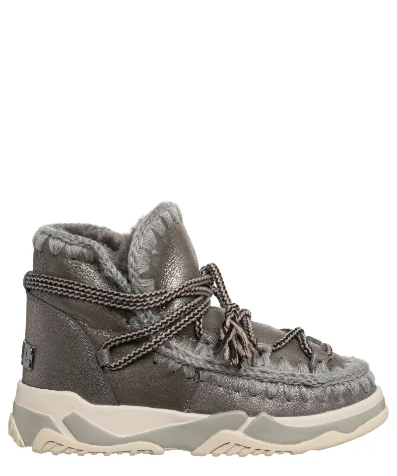 Stivaletti trainer scoubidoo lace Grigio