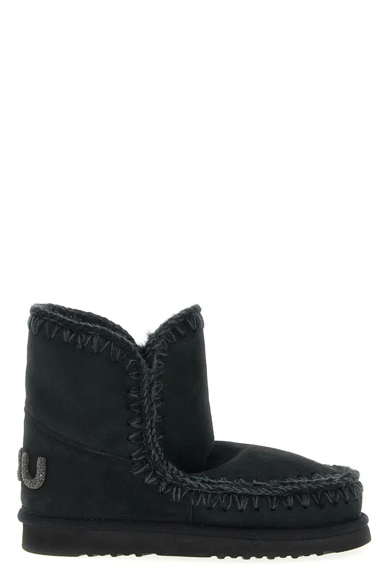 Stivaletto Eskimo 18 Glitter Logo Nero