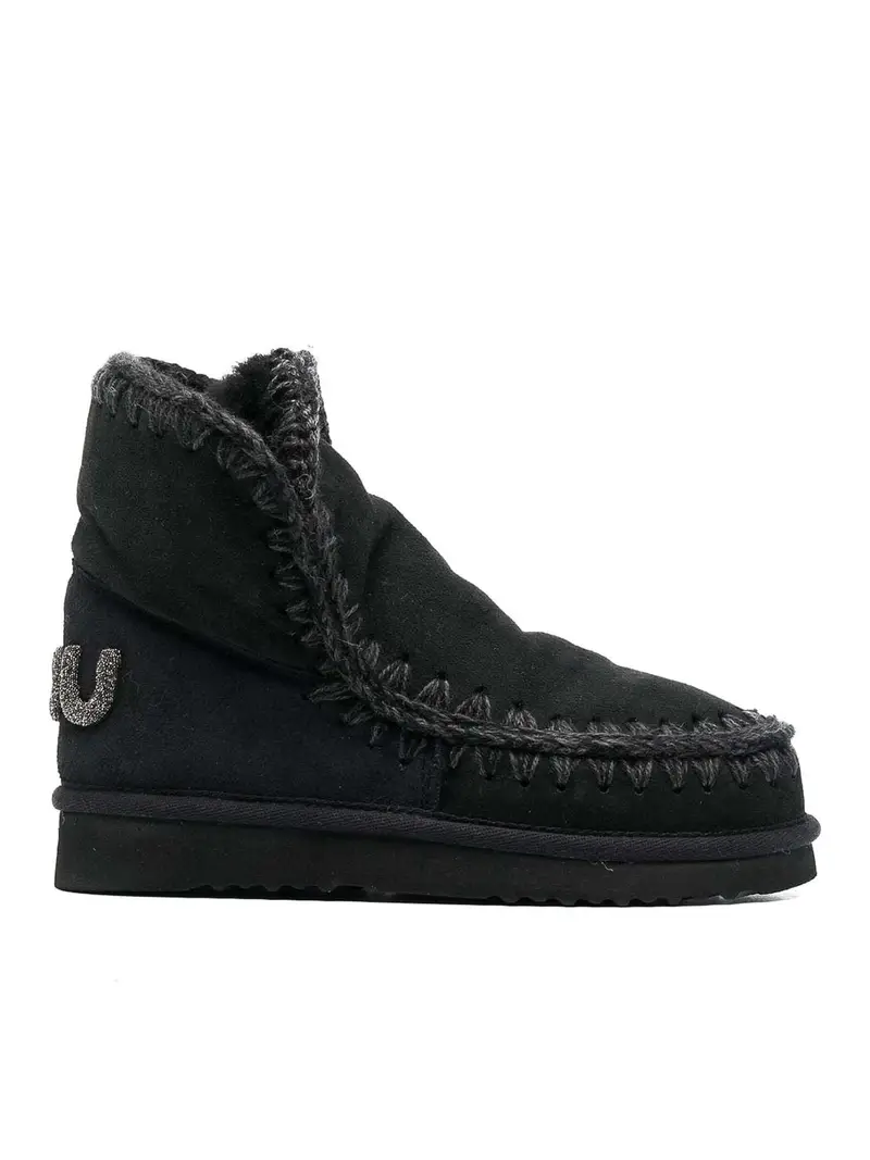 Stivali Eskimo 18 con logo glitterato Nero