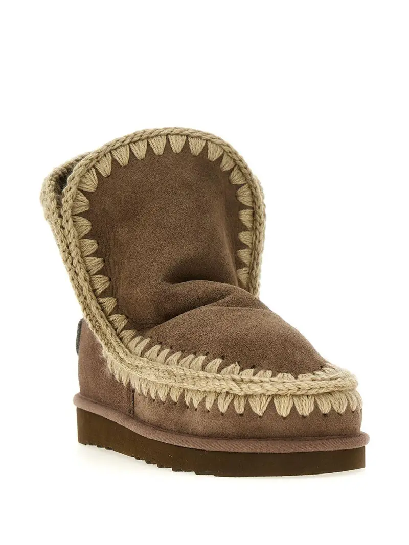 Stivali Eskimo 18 con rifinitura crochet color coniac Cognac miniatura 2