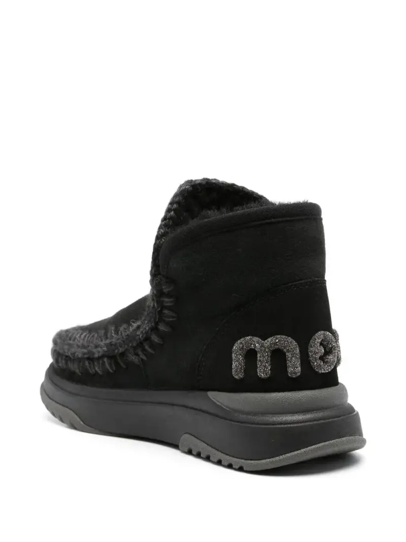 Stivali Eskimo foderati in shearling Nero miniatura 2