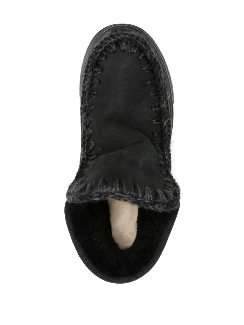Stivali Eskimo foderati in shearling Nero miniatura 3