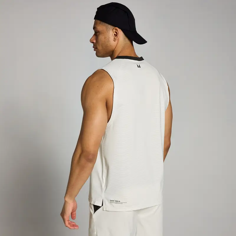 Canotta a rete MP Tempo da uomo - Mist Bianco miniatura 2