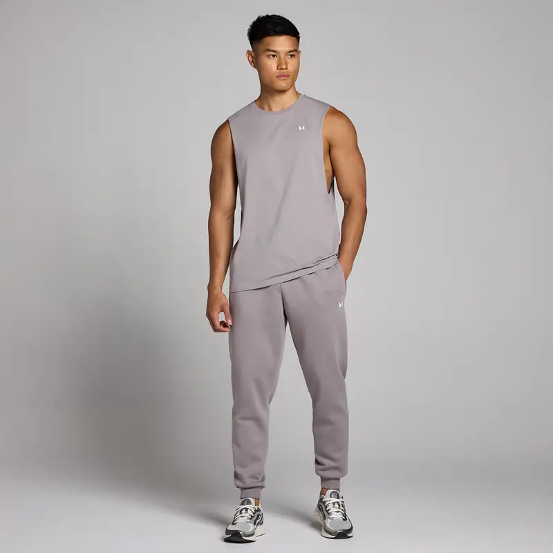 Canotta con giromanica ampio MP Rest Day da uomo - Fungo Grigio miniatura 3