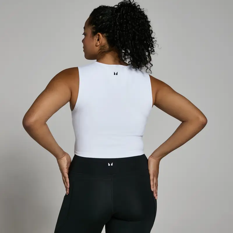 Canotta crop MP Power da donna - Bianca Bianco miniatura 2