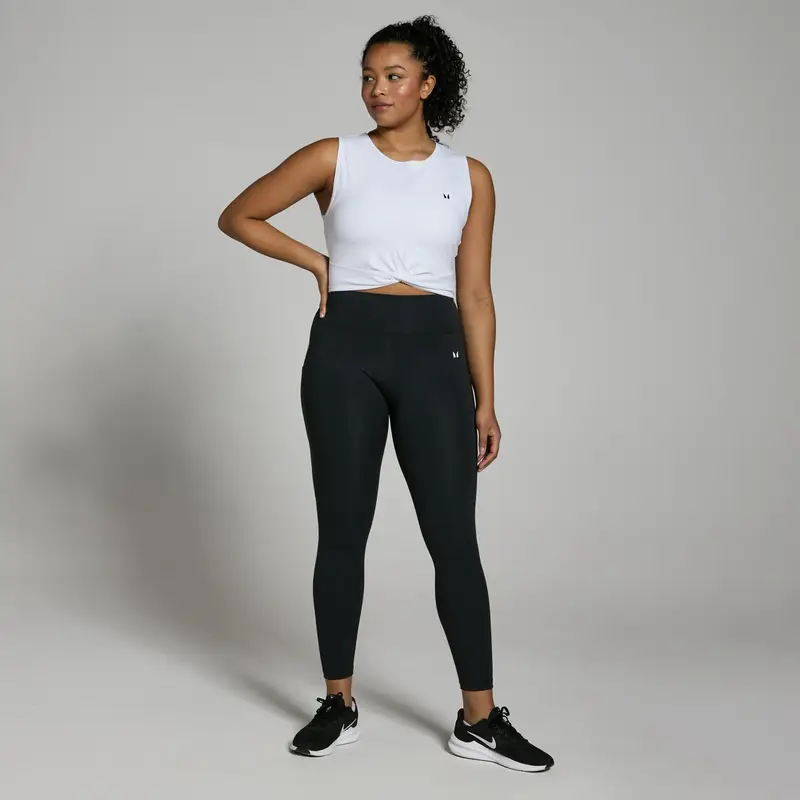 Canotta crop MP Power da donna - Bianca Bianco miniatura 3