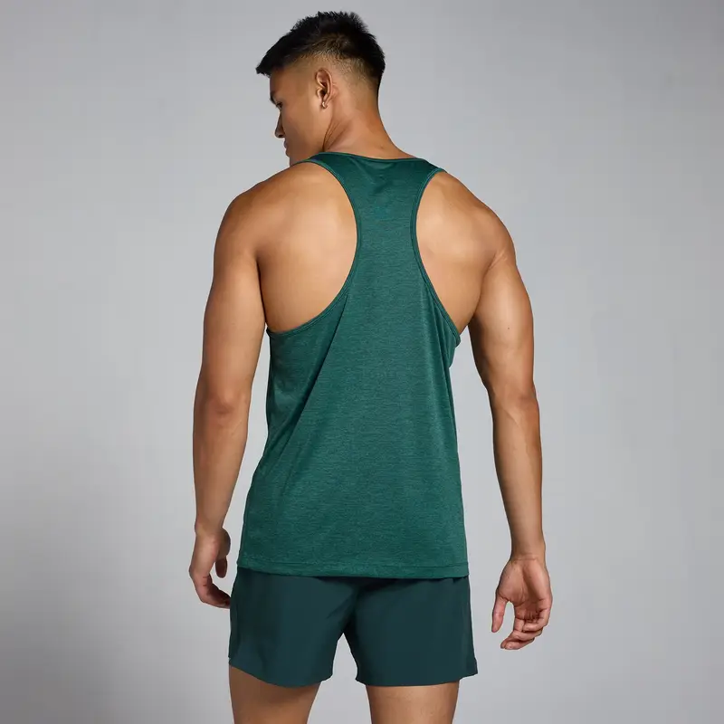 Canotta mélange MP Tempo da uomo - Verde scuro miniatura 2