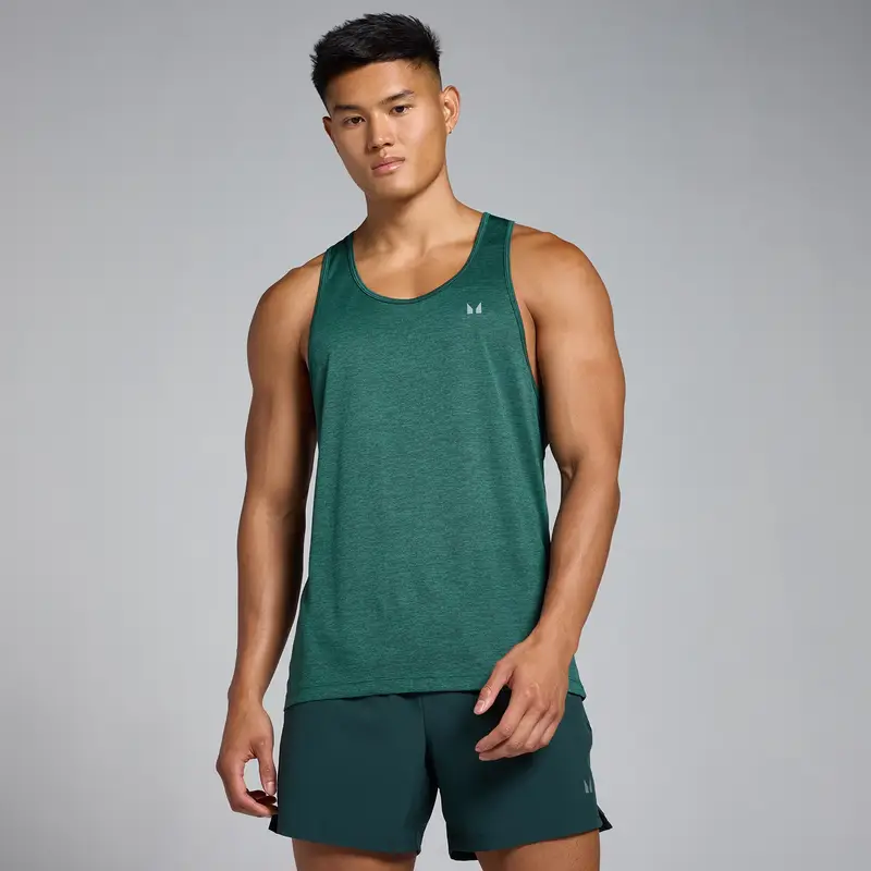 Canotta mélange MP Tempo da uomo - Verde scuro