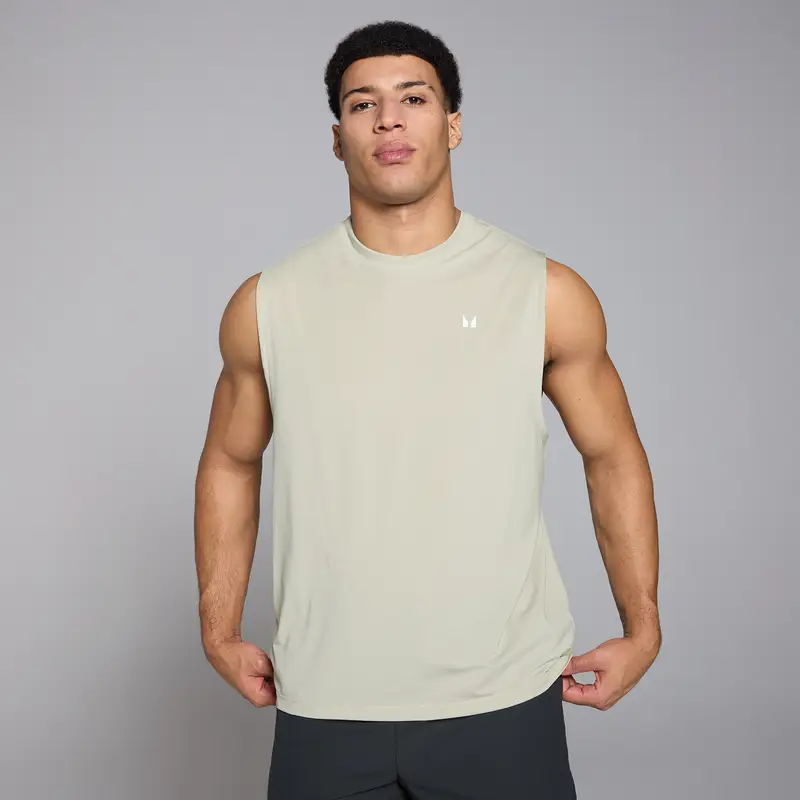 Canotta oversize con stampa MP Tempo da uomo - Salt grey Grigio miniatura 2