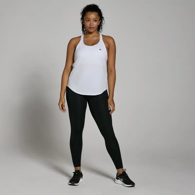 Canotta sportiva con spalline sottili MP da donna - Bianca Bianco miniatura 3