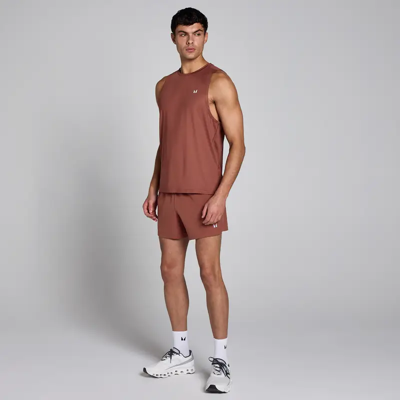 Canotta sportiva MP da uomo Bordeaux miniatura 3