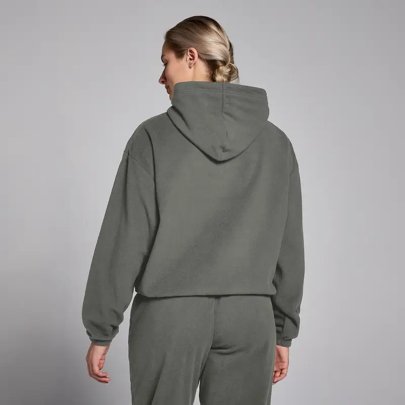 Felpa con cappuccio in pile MP da donna - Grigio canna di fucile miniatura 2