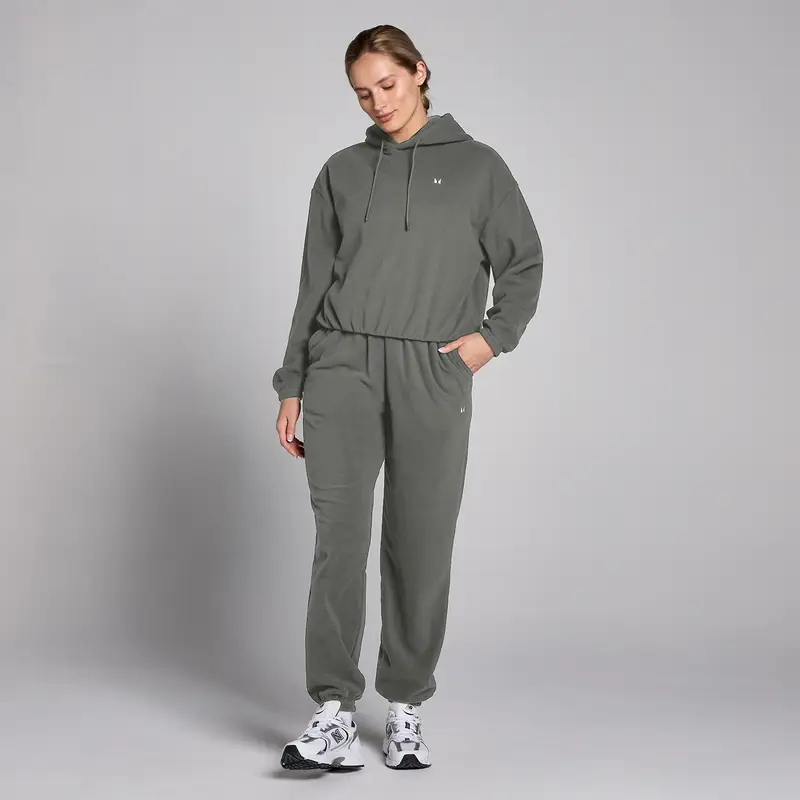 Felpa con cappuccio in pile MP da donna - Grigio canna di fucile miniatura 3