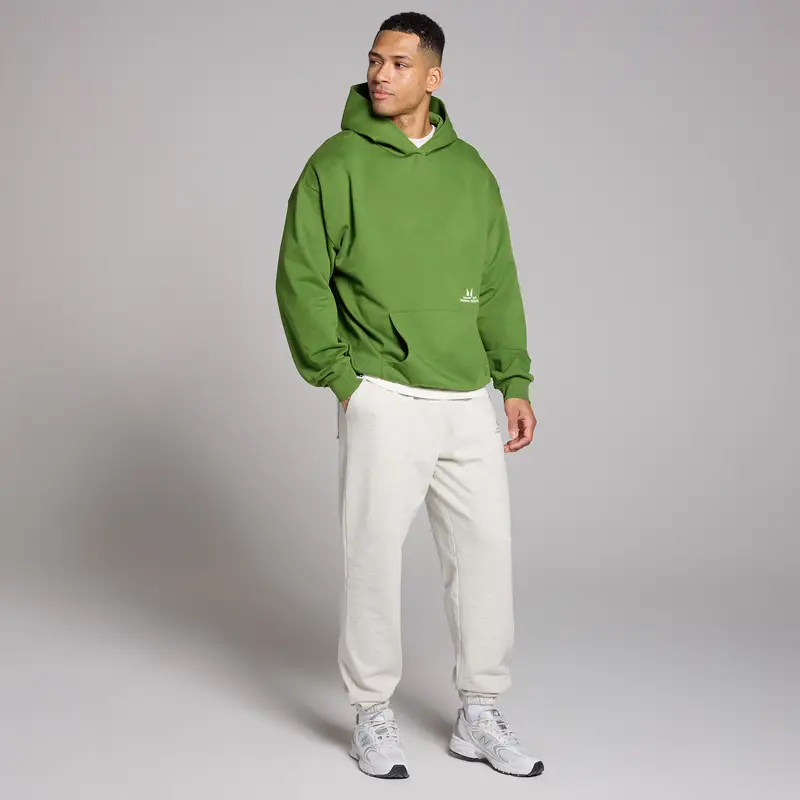 Felpa con cappuccio oversize MP Lifestyle da uomo - Verde pino scuro miniatura 3