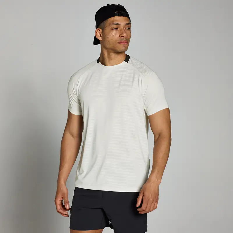 Maglia sportiva a rete MP Tempo da uomo - Mist Bianco