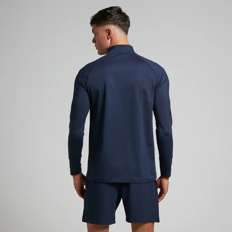 Maglia sportiva con cerniera 1/4 MP da uomo - Blu navy miniatura 2