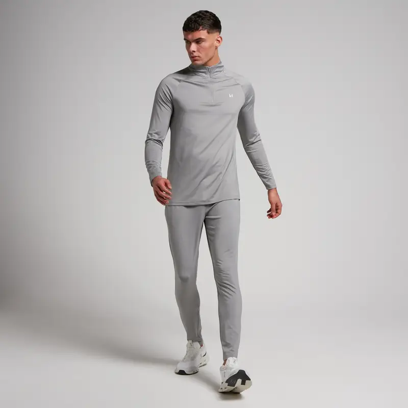 Maglia sportiva con cerniera 1/4 MP da uomo - Grigio tempesta miniatura 3