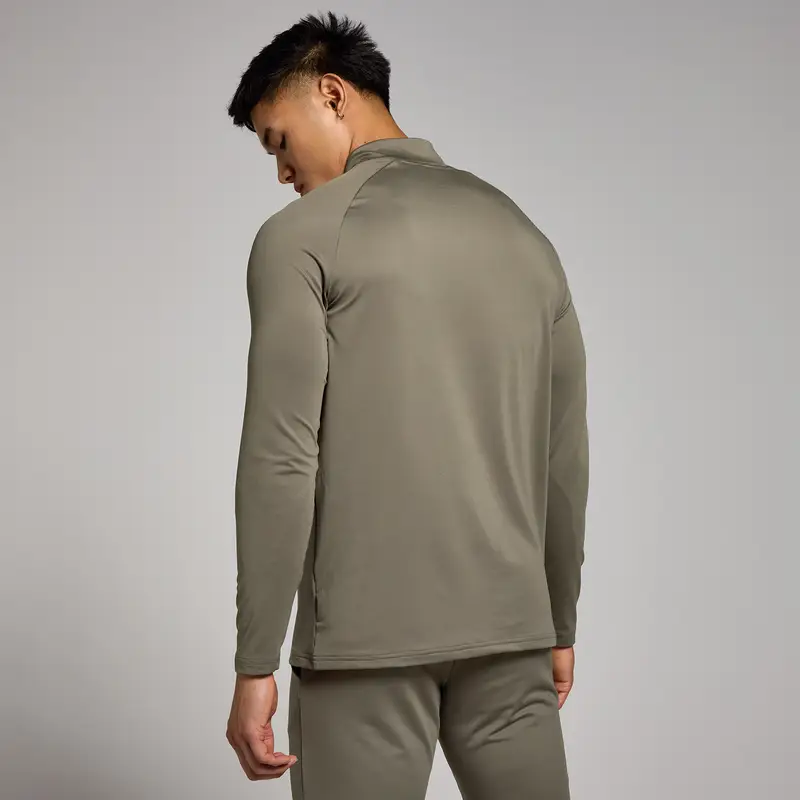 Maglia sportiva con cerniera 1/4 MP da uomo Marrone miniatura 2