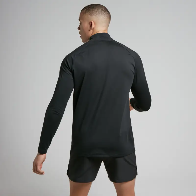 Maglia sportiva con cerniera 1/4 MP da uomo - Nera Nero miniatura 2