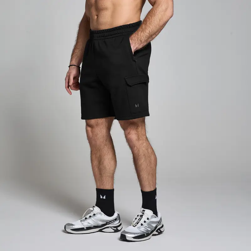 MP Men's Cargo Sweatshorts - Black - S