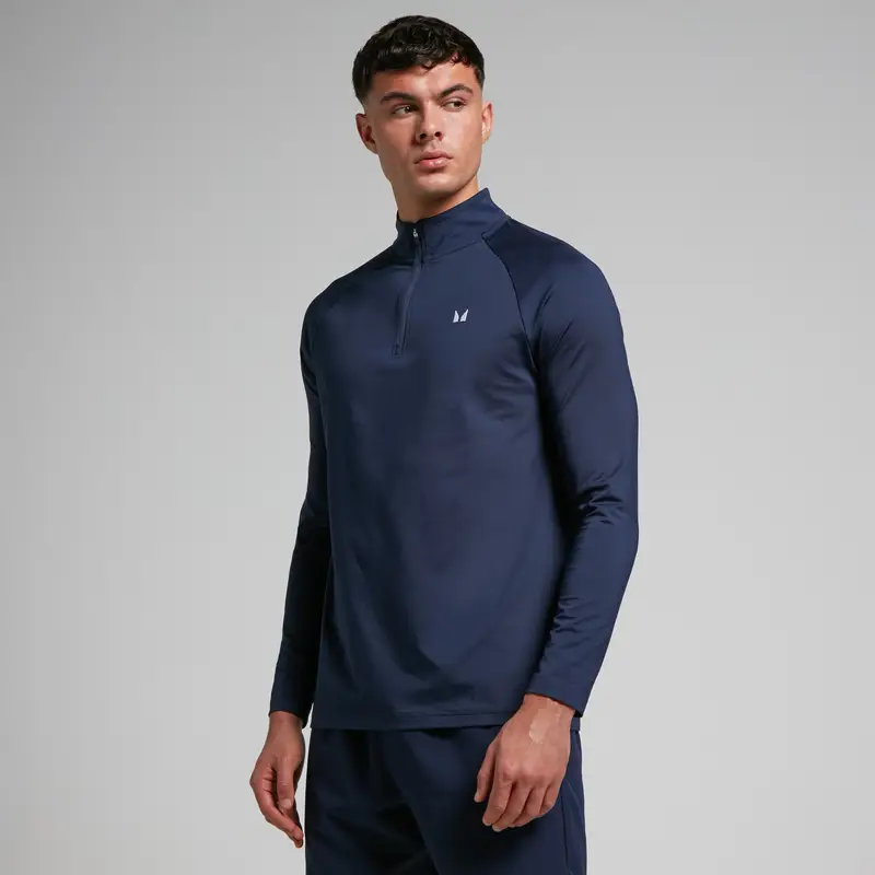 Men's Training 1/4 Zip & Joggers Bundle - Navy Blu