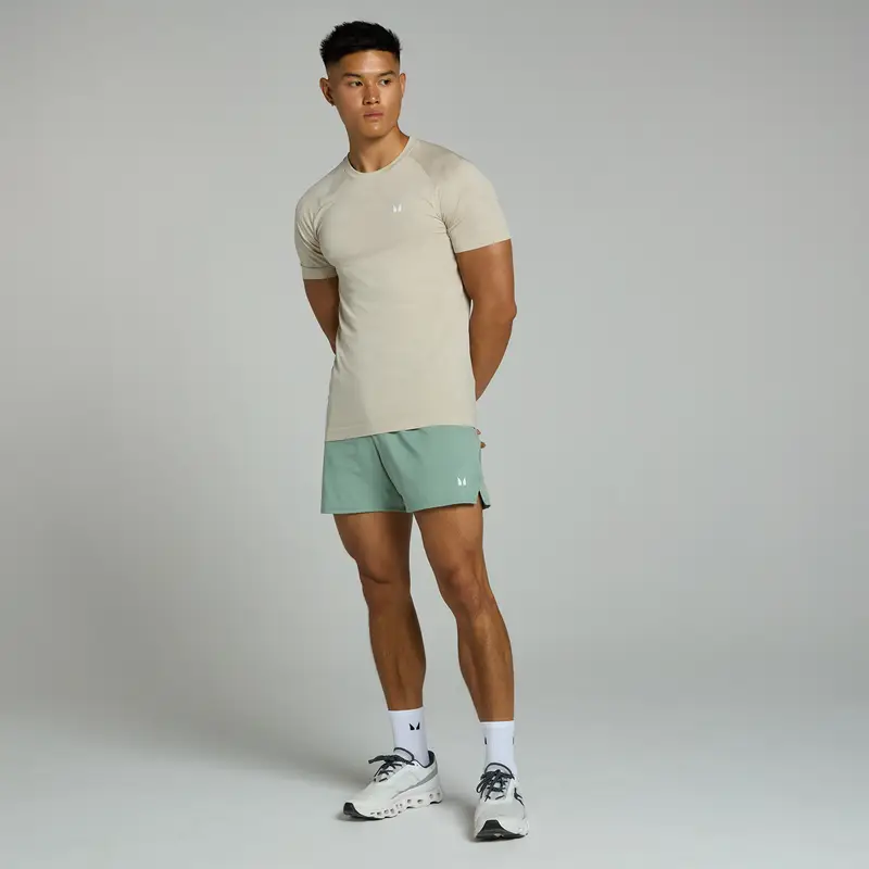 Pantaloncini 13 cm con inserti MP Tempo da uomo - Verde chiaro miniatura 3