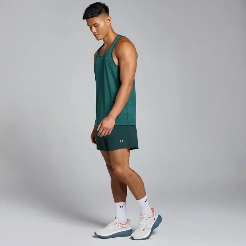 Pantaloncini 13 cm MP Tempo da uomo - Verde scuro miniatura 3