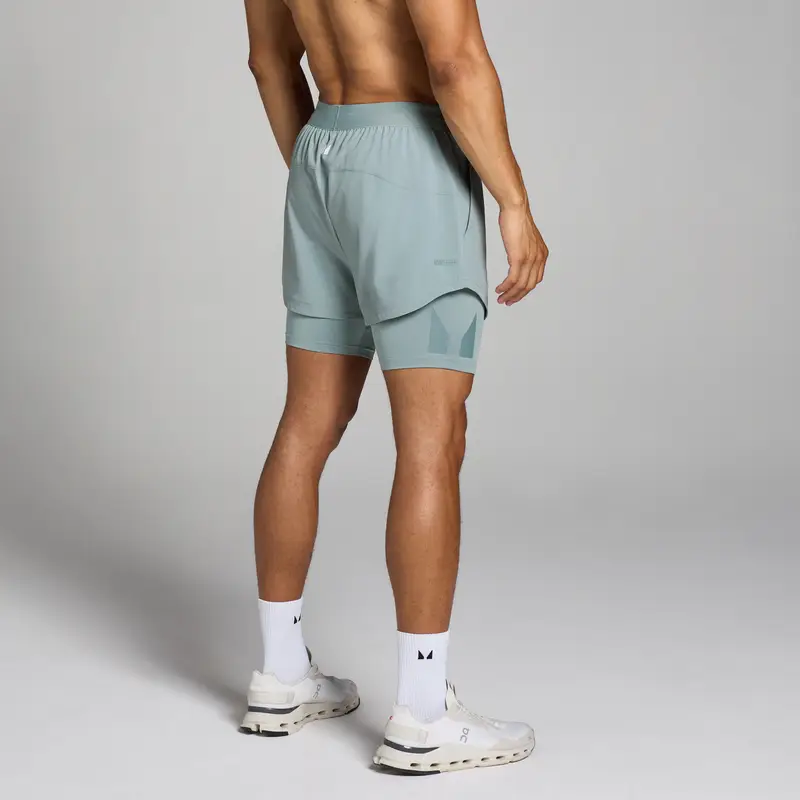 Pantaloncini 2 in 1 MP Tempo da uomo - Piombo Grigio miniatura 2